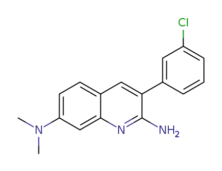 3-(3-chlorophenyl)-N7,N7-dimethylquinoline-2,7-diamine