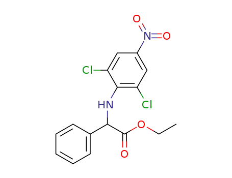 ethyl 2-((2,6-dichloro-4-nitrophenyl)amino)-2-phenylacetate