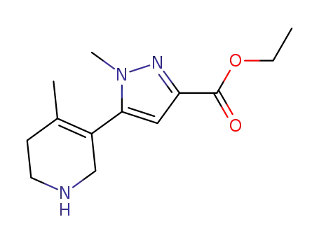 ethyl 1-methyl-5-(4-methyl-1,2,5,6-tetrahydropyridin-3-yl)-1H-pyrazole-3-carboxylate