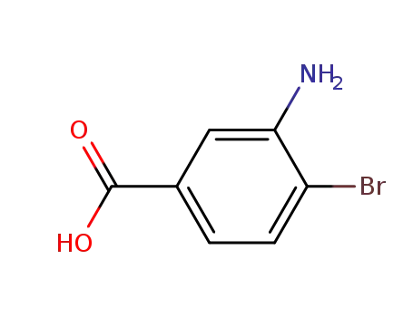 Molecular Structure of 2840-29-1 (3-Amino-4-bromobenzoic acid)