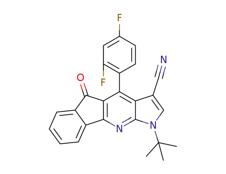 1-tert-butyl-4-(2,4-difluorophenyl)-5-oxo-1,5-dihydroindeno[1,2-b]pyrrolo[3,2-e]pyridine-3-carbonitrile