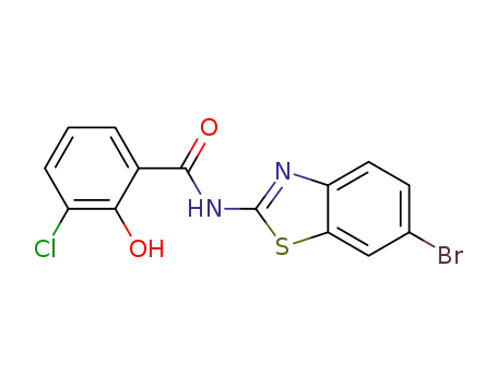 3-chloro-N-(6-bromo-1,3-benzothiazol-2-yl)-2-hydroxybenzamide