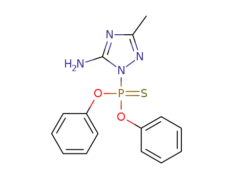 5-amino-3-methyl[1,2,4]triazol-1-ylthiophosphonic acid diphenyl ester