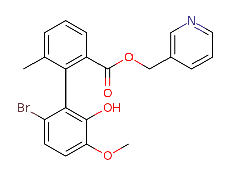 pyridin-3-ylmethyl (R)-6'-bromo-2'-hydroxy-3'-methoxy-6-methyl-[1,1'-biphenyl]-2-carboxylate