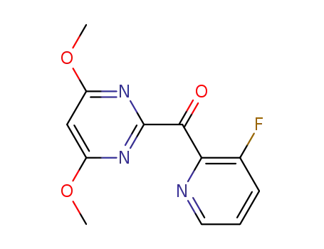 4,6-dimethoxy-2-(3-fluoro-2-pyridyl)formylpyrimidine