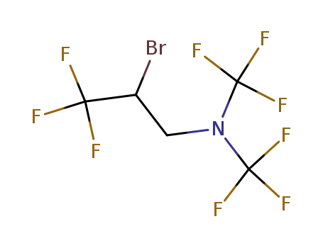 (2-bromo-3,3,3-trifluoro-propyl)-bis-trifluoromethyl-amine