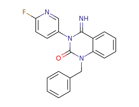 1-benzyl-3,4-dihydro-3-(6-fluoropyridin-3-yl)-4-iminoquinazolin-2(1H)-one