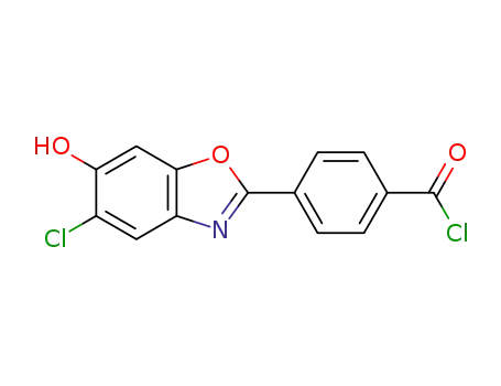 2-(p-chloroformylphenyl)-5-amino-6-hydroxyl benzoxazole