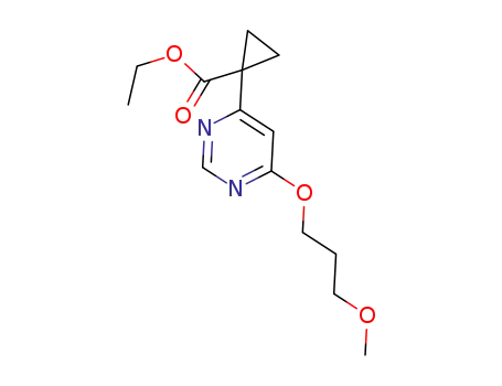 ethyl 1-(6-(3-methoxypropoxy)pyrimidin-4-yl)cyclopropane-1-carboxylate
