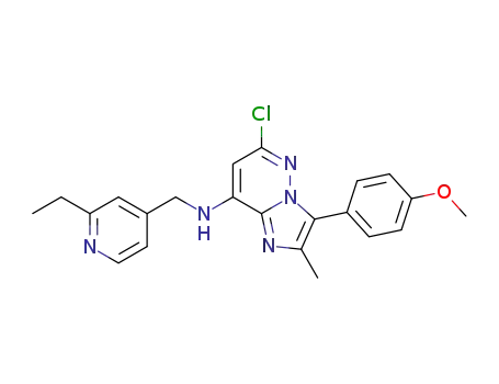 6-chloro-N-((2-ethylpyridin-4-yl)methyl)-3-(4-methoxyphenyl)-2-methylimidazo[1,2-b]pyridazin-8-amine