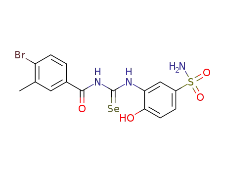 4-bromo-N-((2-hydroxy-5-sulfamoylphenyl)carbamoselenoyl)-3-methylbenzamide