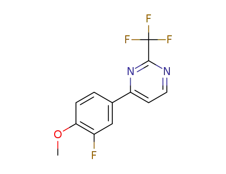 4-(3-fluoro-4-methoxyphenyl)-2-(trifluoromethyl)pyrimidine