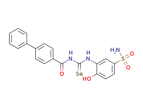 N-((2-hydroxy-5-sulfamoylphenyl)carbamoselenoyl)-[1,1'-biphenyl]-4-carboxamide