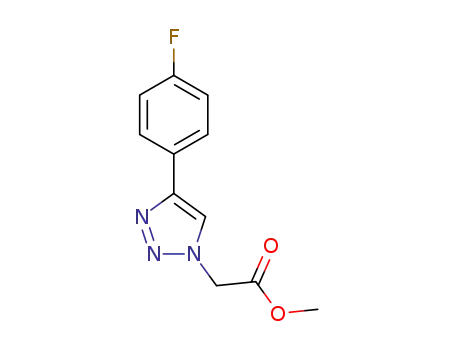 methyl 2-(4-(4-fluorophenyl)-1H-1,2,3-triazol-1-yl)acetate