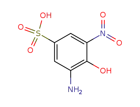 Molecular Structure of 96-93-5 (2-Amino-6-nitro-1-phenol-4-sulfonic acid)