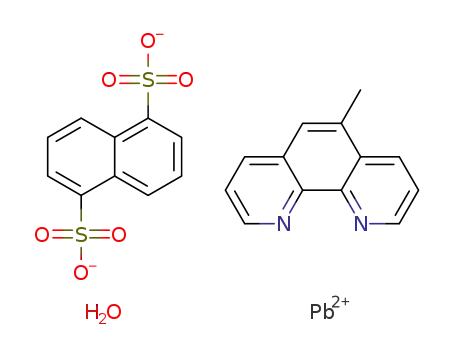 Pb(1,5-naphthalenedisulfonate)(5-methyl-1,10-phenanthroline)(H2O)