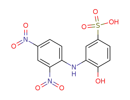 3-(2,4-dinitro-anilino)-4-hydroxy-benzenesulfonic acid