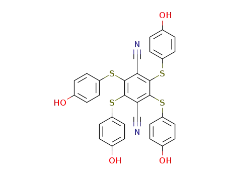 2,3,5,6-tetrakis(4-hydroxyphenylthio)benzene-1,4-dinitrile