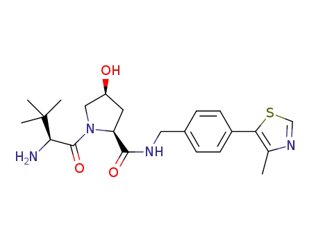 (2S,4S)-1-[(2S)-2-amino-3,3-dimethylbutanoyl]-4-hydroxy-N-{[4-(4-methyl-1,3-thiazol-5-yl)-phenyl]methyl}pyrrolidine-2-carboxamide