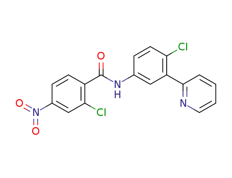 2-chloro-N-[4-chloro-3-(pyridin-2-yl)phenyl]-4-nitrobenzamide