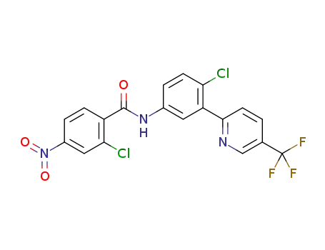 2-chloro-N-{4-chloro-3-[5-(trifluoromethyl)pyridin-2-yl]phenyl}-4-nitrobenzamide