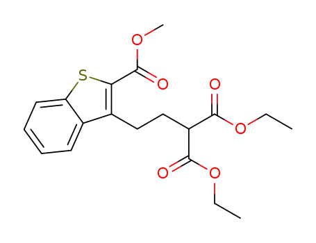 diethyl 2-(2-(2-(methoxycarbonyl)benzo[b]thiophen-3-yl)ethyl)malonate