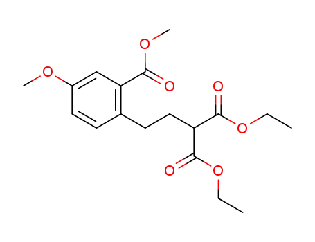 diethyl 2-(4-methoxy-2-(methoxycarbonyl)phenethyl)malonate