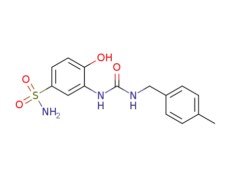 4-hydroxy-3-(3-(4-methylbenzyl)ureido)benzenesulfonamide
