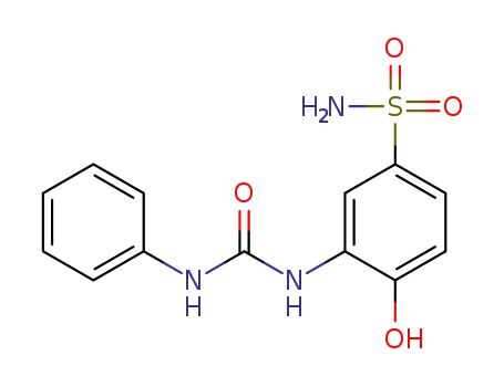 4-hydroxy-3-(3-phenylureido)benzenesulfonamide