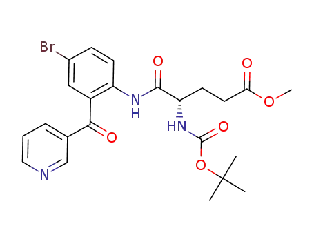 (S)-methyl 5-((4-bromo-2-nicotinoylphenyl)amino)-4-((tert-butoxycarbonyl)amino)-5-oxopentanoate