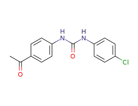 Molecular Structure of 101095-67-4 (1-(4-acetylphenyl)-3-(4-chlorophenyl)urea)