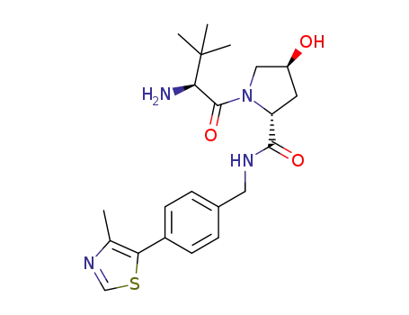 (2R,4S)-1-[(2S)-2-amino-3,3-dimethylbutanoyl]-4-hydroxy-N-[[4-(4-methylthiazol-5-yl)phenyl]methyl]pyrrolidine-2-carboxamide