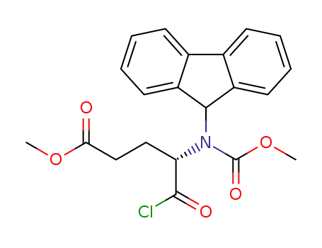 (2S)-2-(fluorenyl-9-methoxycarbonylamino)-5-methoxy-5-oxopentanoic acid chloride