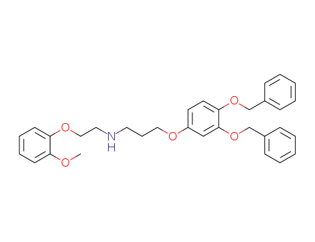3-[3,4-bis(benzyloxy)phenoxy]-N-[2-(2-methoxyphenoxy)ethyl]propan-1-amine