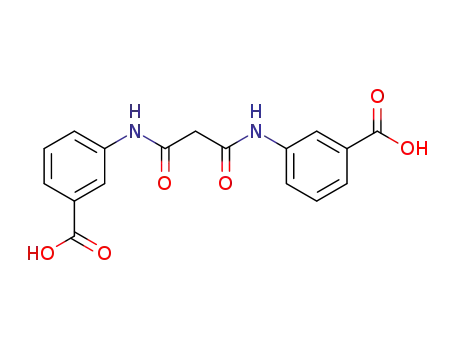 Molecular Structure of 86635-09-8 (Benzoic acid, 3,3'-[(1,3-dioxo-1,3-propanediyl)diimino]bis-)