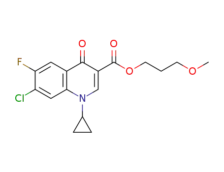 3-methoxypropyl 7-chloro-1-cyclopropyl-6-fluoro-4-oxo-1,4-dihydroquinoline-3-carboxylate