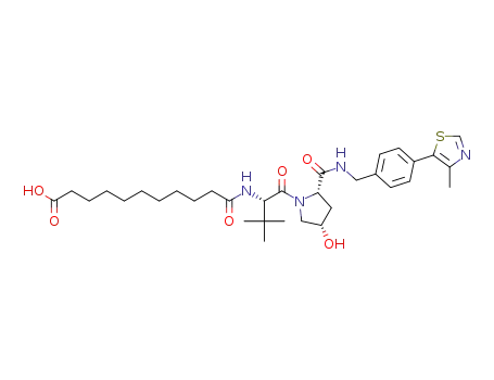11-(((S)-1-((2S,4S)-4hydroxy-2-((4-(4-methylthiazol-5-yl)benzyl)carbamoyl)pyrrolidin-1-yl)-3,3-dimethyl-1-oxobutan-2-yl)amino)-11-oxoundecanoic acid