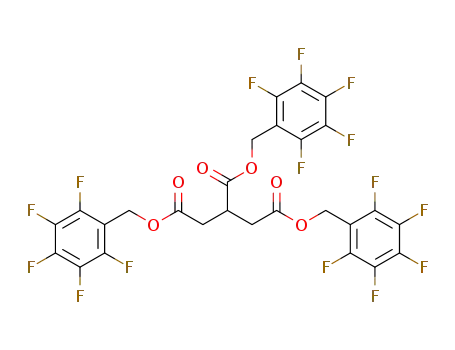 tris(2,3,4,5,6-pentafluorobenzyl)(1,2,3-propanetricarboxylate)