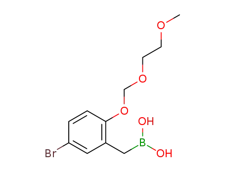 5-bromo-2-(((2-methoxyethoxy)methoxy)benzyl)boronic acid