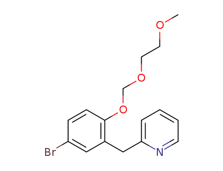 2-(5-bromo-2-(((2-methoxyethoxy)methoxy)benzyl)pyridine)