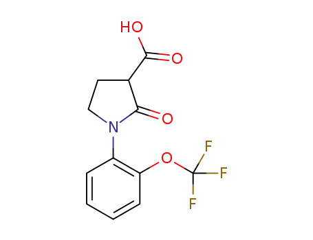 2-oxo-1-(2-(trifluoromethoxy)phenyl)pyrrolidine-3-carboxylic acid