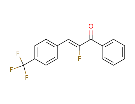 (Z)-2-fluoro-1-phenyl-3-(4-(trifluoromethyl)phenyl)prop-2-en-1-one