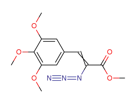 Molecular Structure of 128781-06-6 (2-Propenoic acid, 2-azido-3-(3,4,5-trimethoxyphenyl)-, methyl ester)