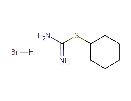 Molecular Structure of 51350-51-7 (Carbamimidothioic acid, cyclohexyl ester, monohydrobromide)