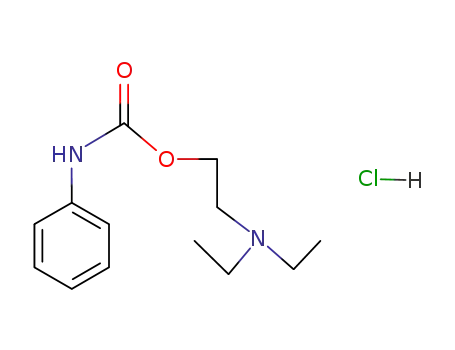 Carbamic acid, phenyl-, 2-(diethylamino)ethyl ester, monohydrochloride