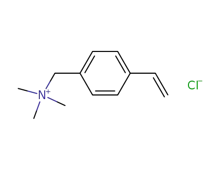 Molecular Structure of 7538-38-7 (N,N,N-triMethyl-1-(4-vinylphenyl)MethanaMiniuM chloride)