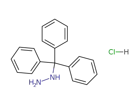 Molecular Structure of 104370-29-8 (Hydrazine, (triphenylmethyl)-, monohydrochloride)