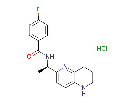 (R)-4-fluoro-N-(1-(5,6,7,8-tetrahydro-1,5-naphthyridin-2-yl)ethyl)benzamide hydrochloride