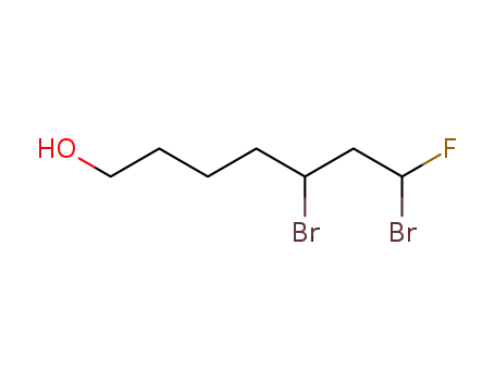 5,7-dibromo-7-fluoroheptan-1-ol