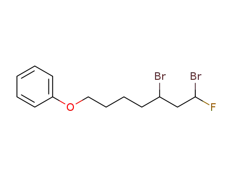 ((5,7-dibromo-7-fluoroheptyl)oxy)benzene